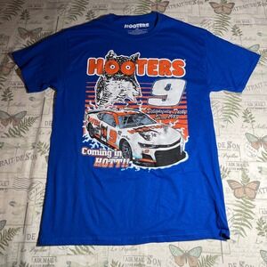Hooters Racing T-Shirt Graphic Tee Number‎ 9 Delightfully Tacky Since 1983